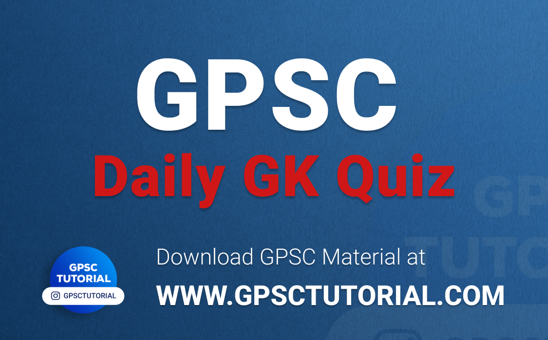 GPSC Quiz gk in gujarati